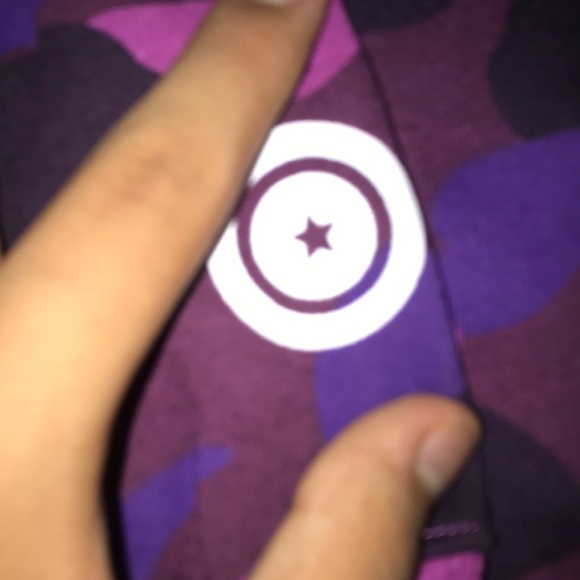 Purple Camo Bathing ape shark hoodie - Picture 3 of 8